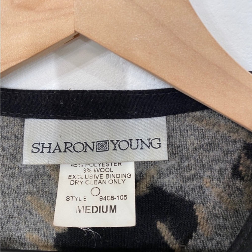 Sharon Young Long Boho Abstract Patchwork Cardiga… - image 5